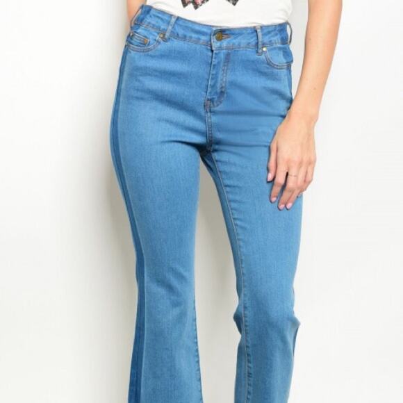 Wide Leg Jeans Cropped - Picture 3 of 9